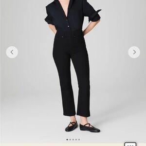 Spanx Black Denim original everywear Crop kick Flare Jean Women’s Size XL